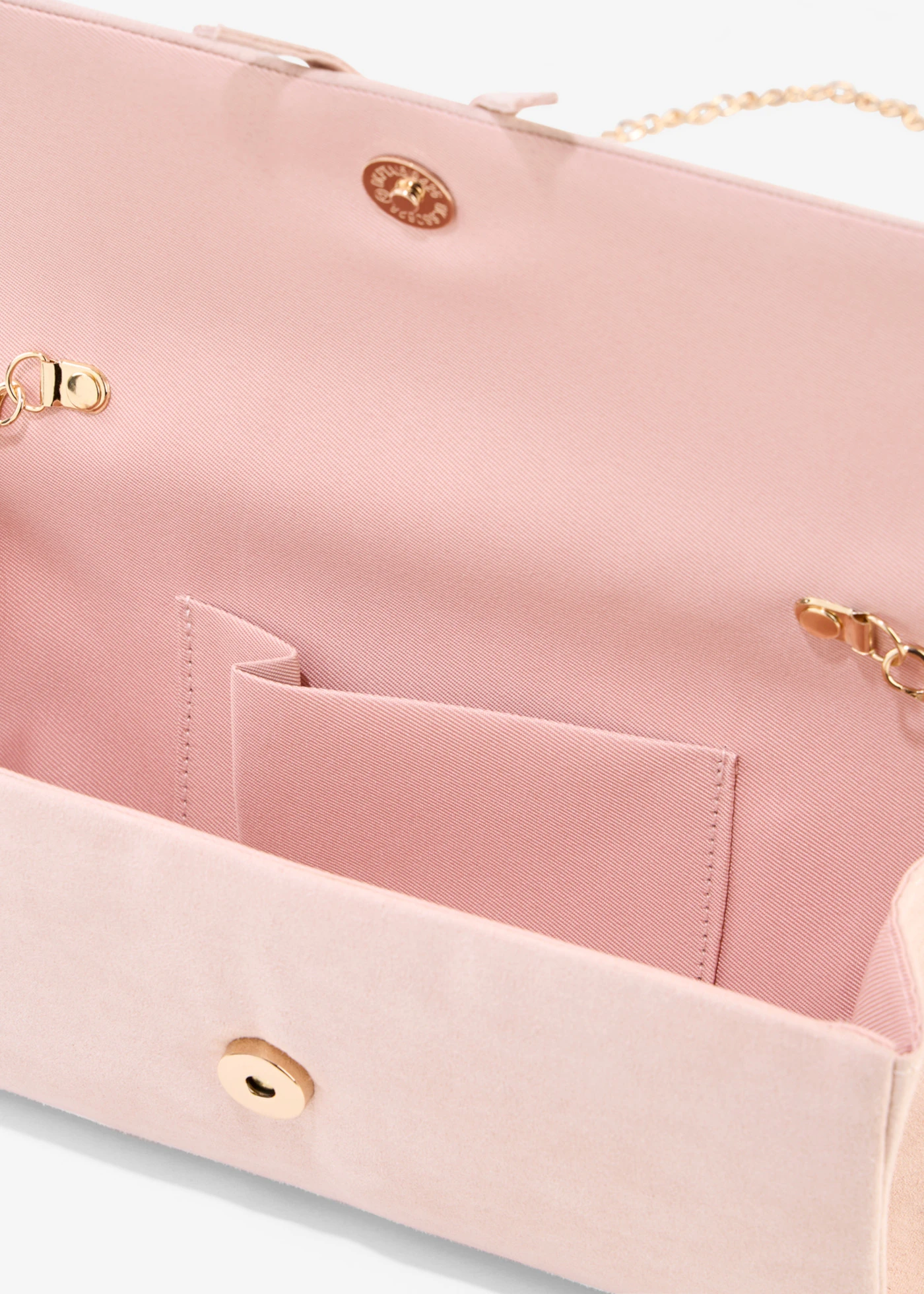 Kabelka Clutch s mašľovým detailom • popolovo ružová • obchod bonprix