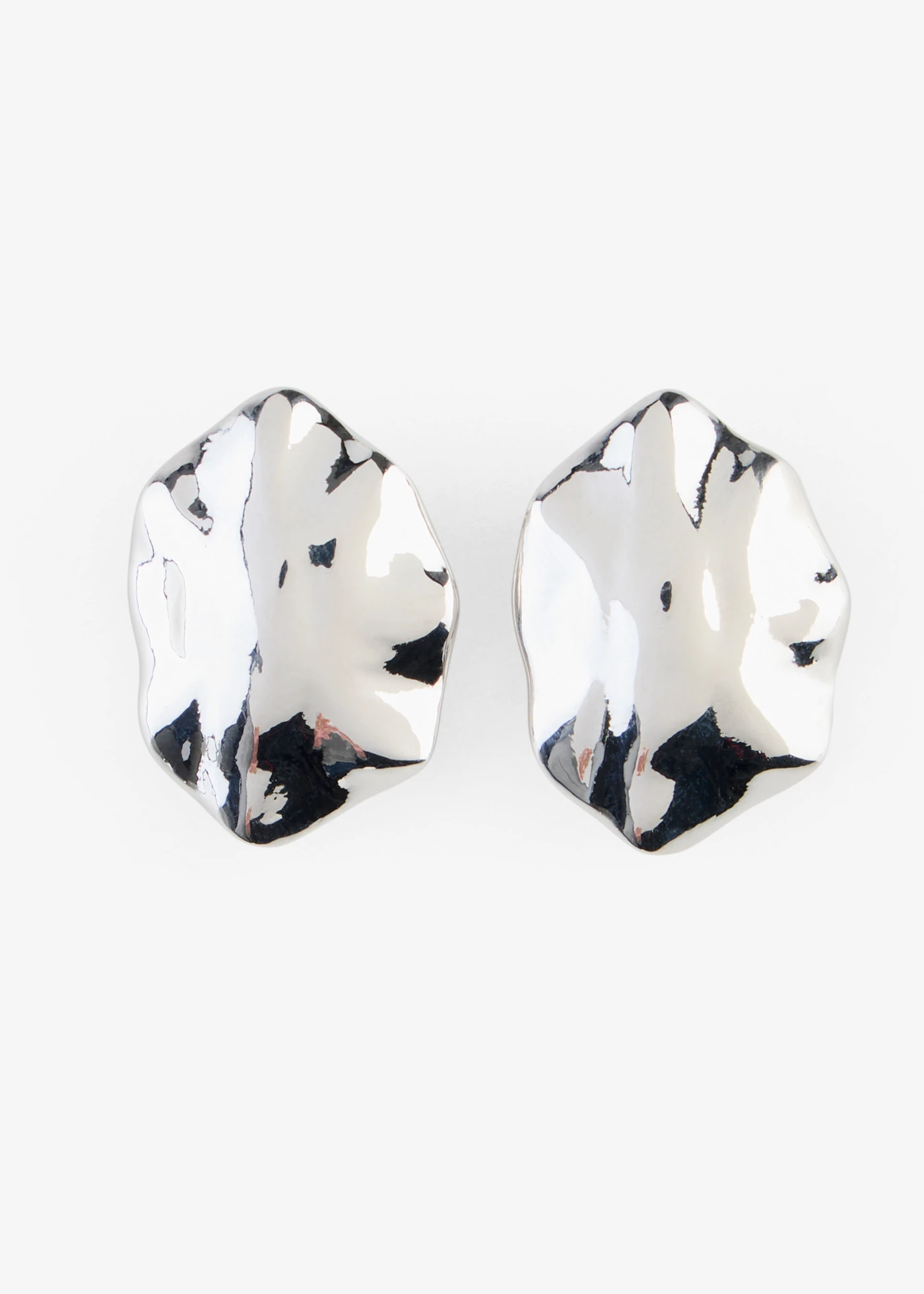 Oorstekers in gehamerde look • zilverkleurig • bonprix online shop