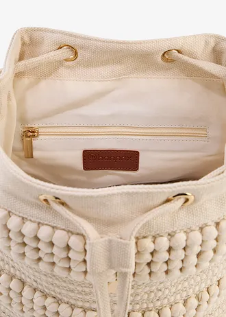 Rugzak in macramé-look • natuurbeige • bonprix online shop