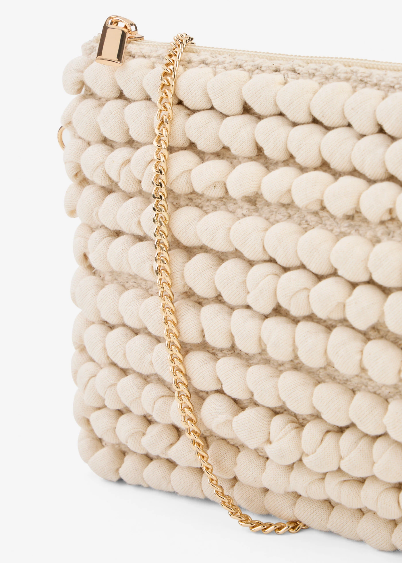 Kleine schoudertas in gestructureerde look • natuurbeige • bonprix online shop