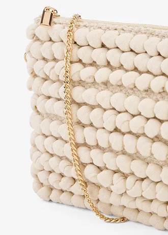 Kleine schoudertas met gestructureerde look • natuurbeige • bonprix online shop