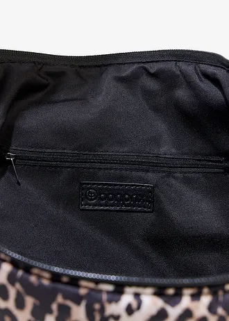 Kabelka Crossbody • svetlopiesková-čierna-prírodná béžová leopard potlačená • obchod bonprix