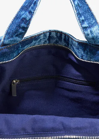 Geantă shopper denim • bleu denim • magazin bonprix