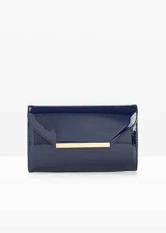 Pochette effet verni • bleu foncé • Boutique bonprix