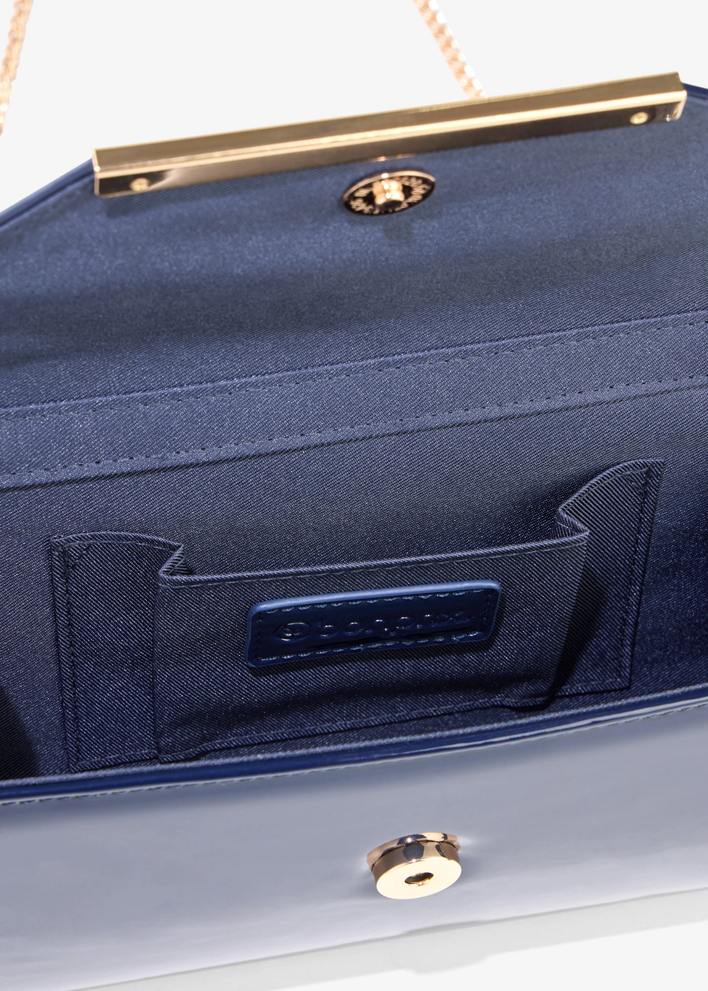 Pochette effet verni • bleu foncé • Boutique bonprix