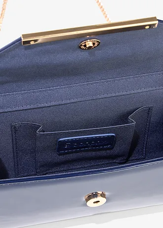 Pochette effet verni • bleu foncé • Boutique bonprix