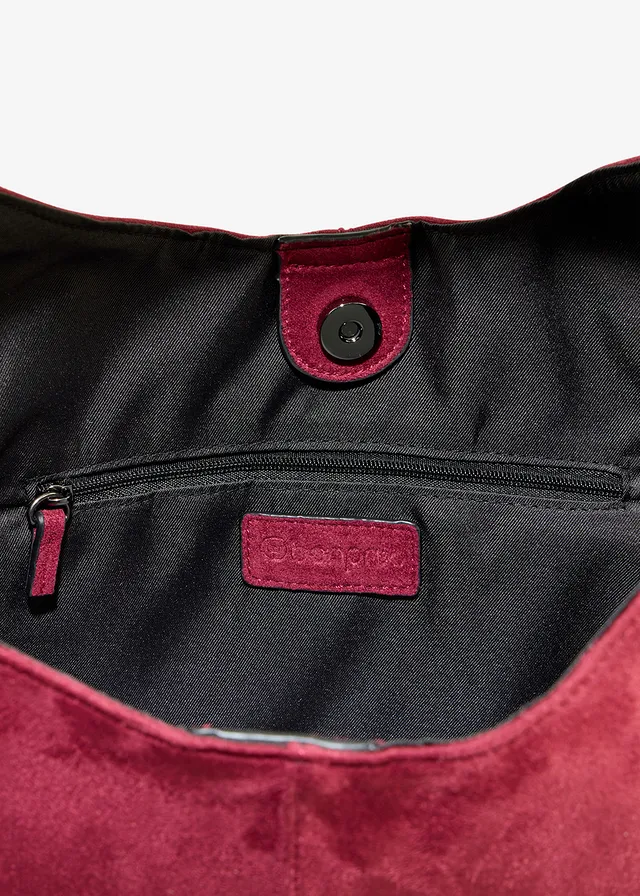 Cabas en suédine • rouge rubis • product-page.page-title-suffix