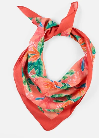 Foulard à imprimé tropical