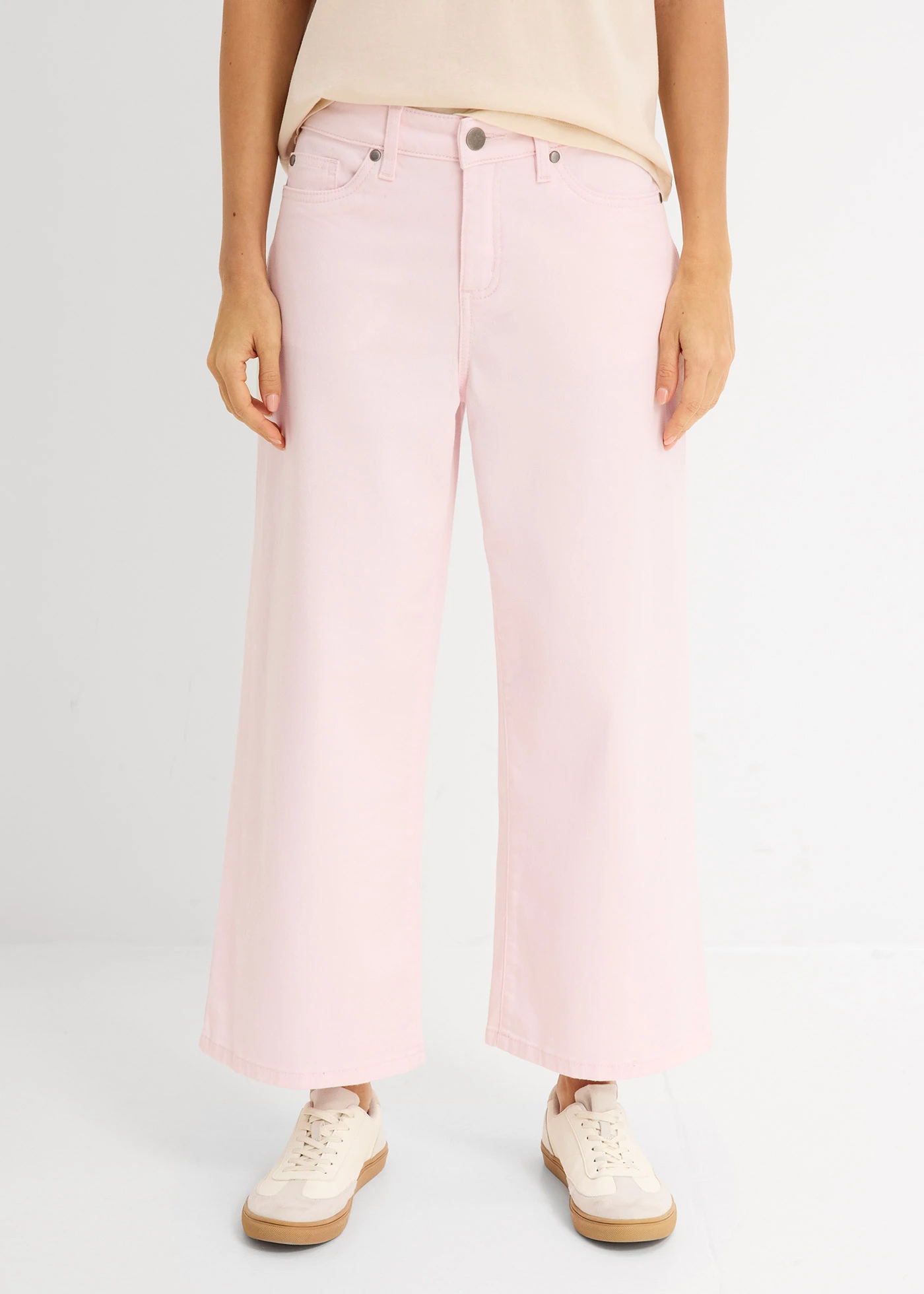 Culotte in een elastische katoenmix • lichtroze • bonprix online shop