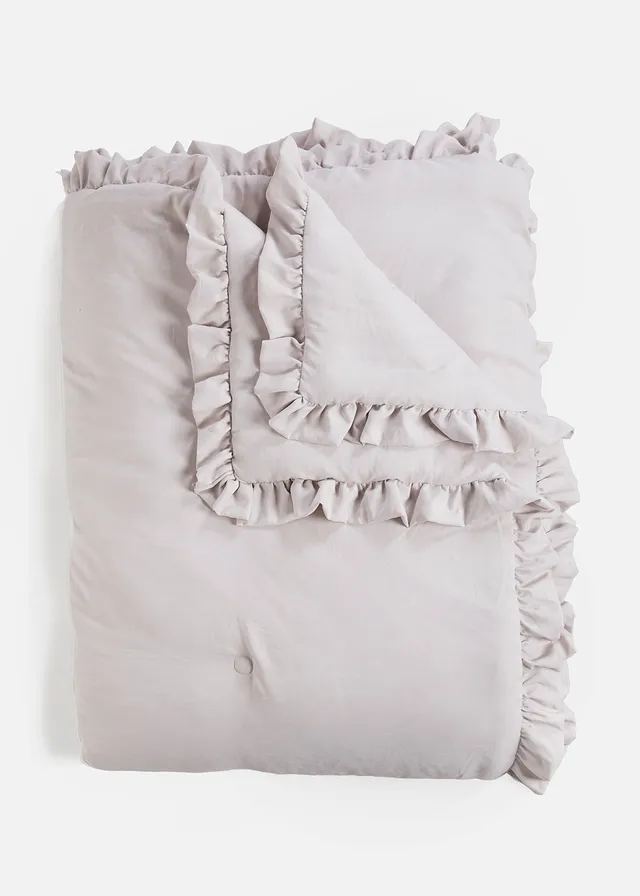Sprei met ruches, Kleur: crème