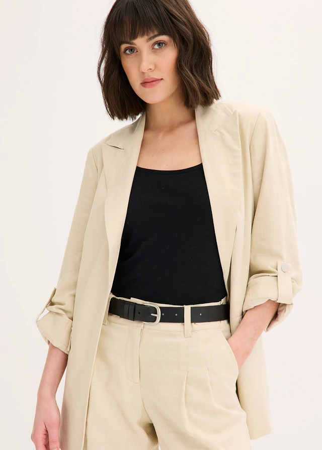 Ceinture en cuir, Couleur: noir