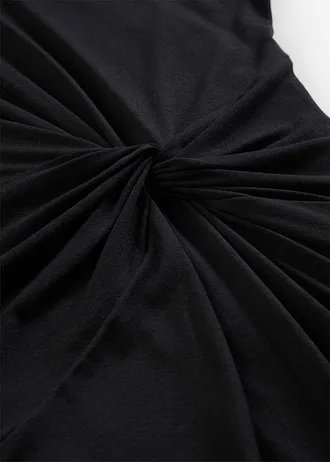 Robe en jersey viscose, Couleur: noir