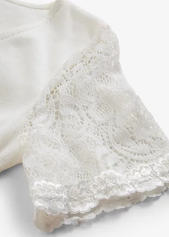 Geribd shirt van katoen • wolwit • bonprix online shop