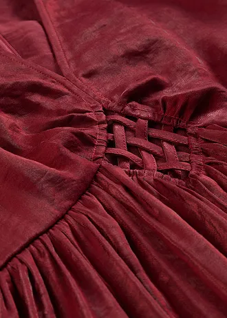 Robe midi en satin irisé • rouge rubis • Boutique bonprix