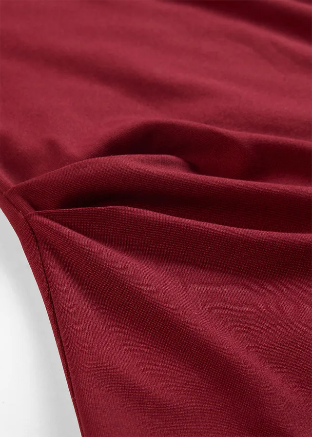 Top asymétrique en Punto di Roma • rouge rubis • product-page.page-title-suffix