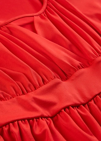 Robe courte à volant • fraise • Boutique bonprix