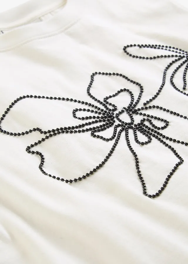 T-shirt en coton extensible • ecru • product-page.page-title-suffix