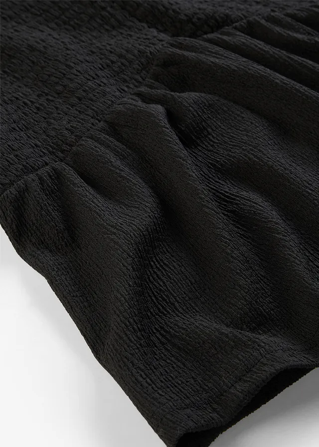 T-shirt en crêpe texturé • noir • product-page.page-title-suffix