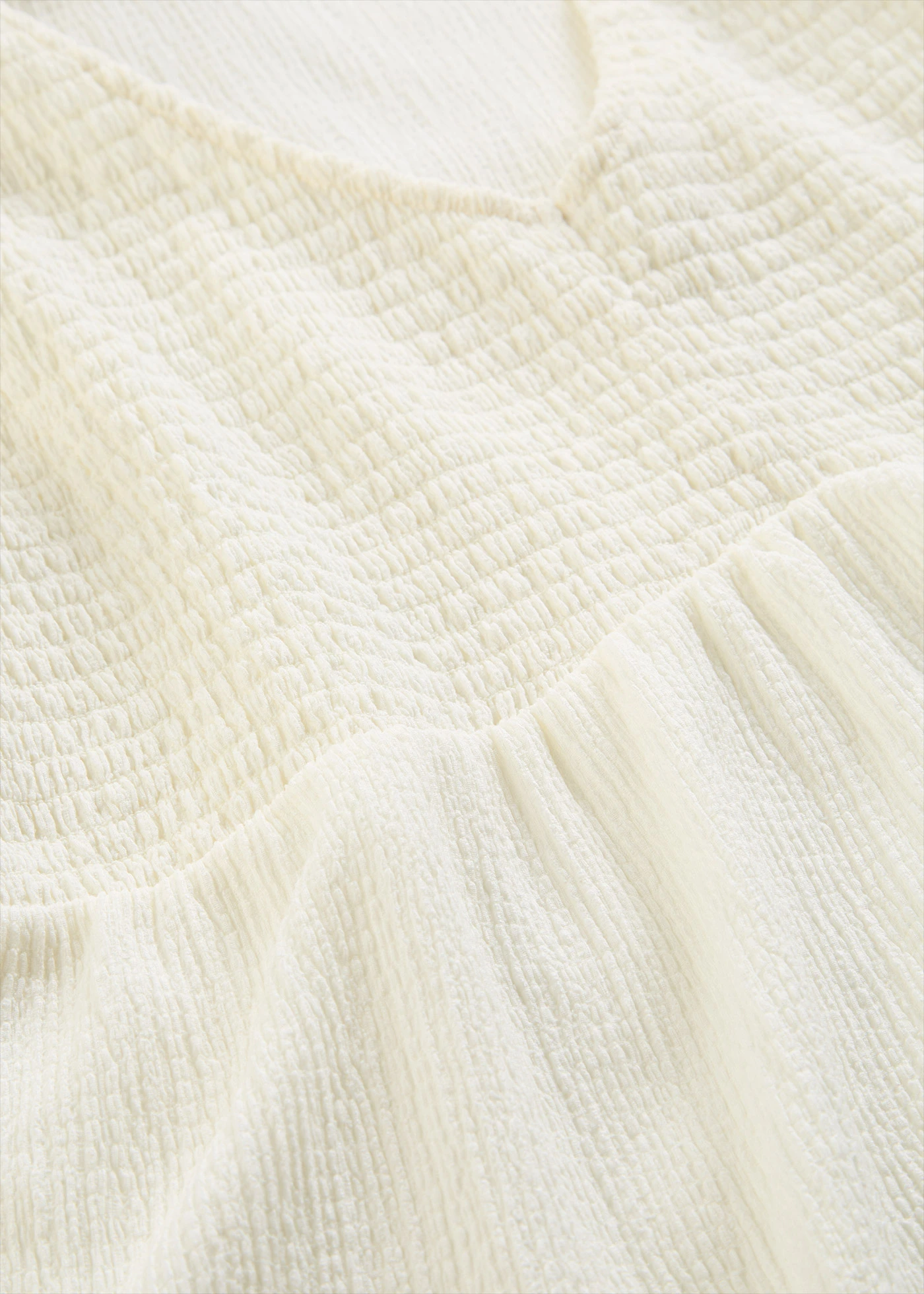 Bluză tricot din crep structurat • ecru • magazin bonprix