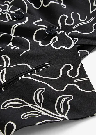 Blejzrová vesta • černá s potiskem • bonprix obchod