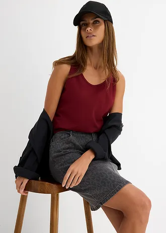 Džínsová sukňa • sivá denim leo • obchod bonprix