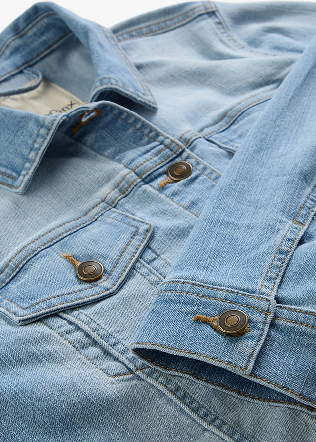 Stretch spijkerjas, basic • ijsblauw denim • product-page.page-title-suffix