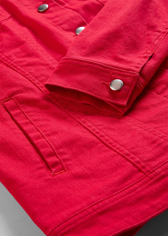 Spijkerjas • rood • product-page.page-title-suffix