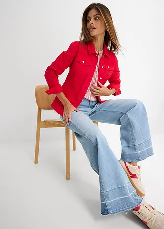 Spijkerjas • rood • bonprix online shop