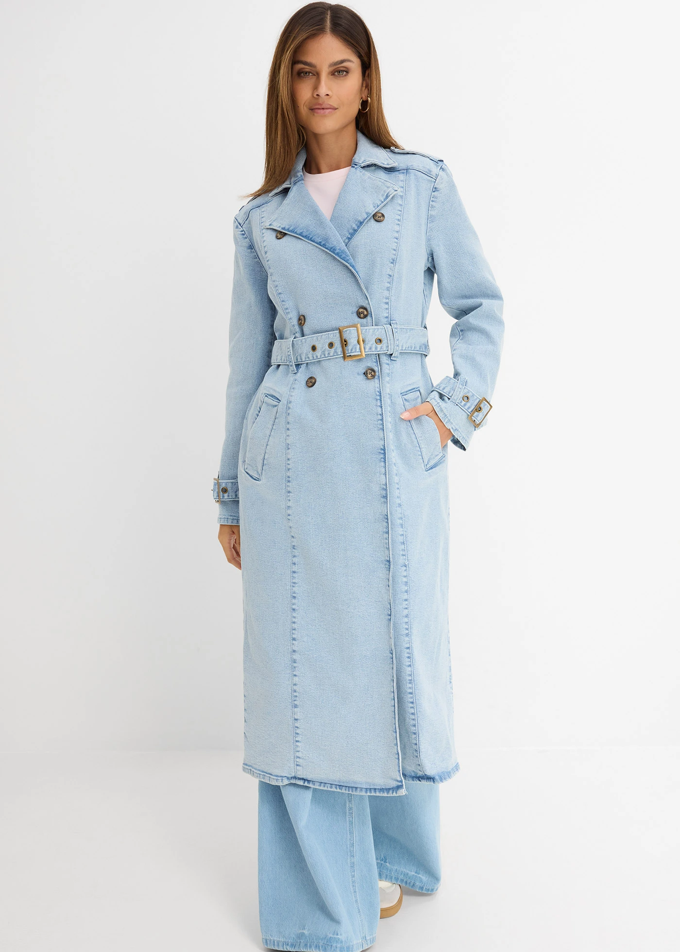 Farmer ballonkabát • világoskék denim • bonprix áruház