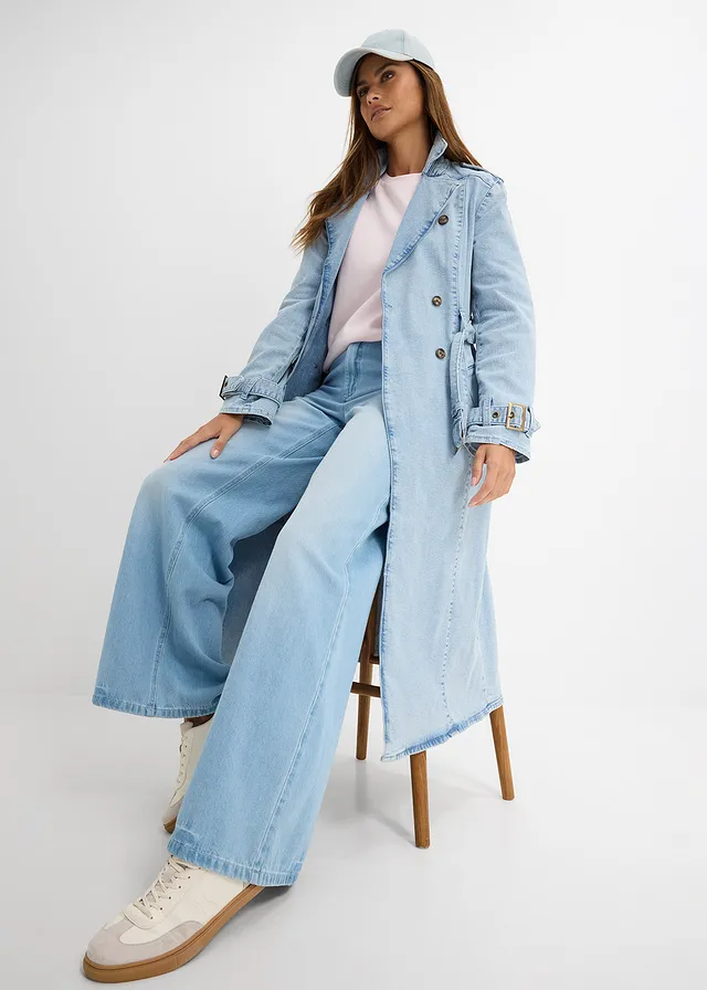 Denim trenchcoat • lichtblauw denim • product-page.page-title-suffix