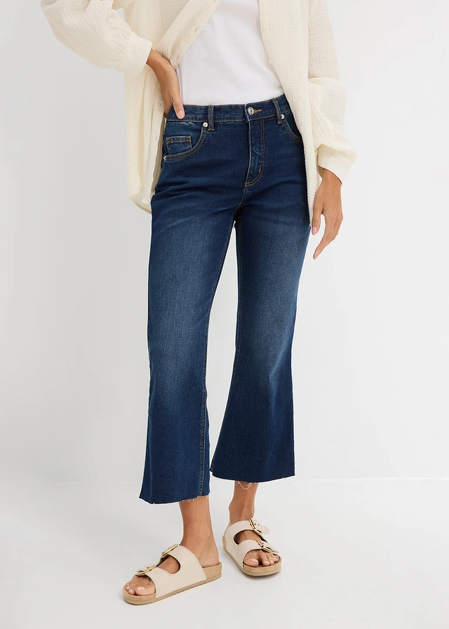 Bootcut jeans high waist, cropped • blauw denim used • product-page.page-title-suffix