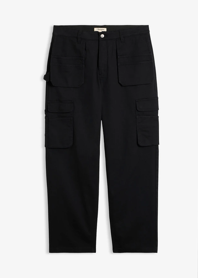 Workwear-broek met handige zakken, Kleur: zwart