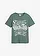 T-shirt van puur katoen, Kleur: grijsgroen met print