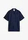 Chemise manches courtes légère, ample, Couleur: bleu foncé