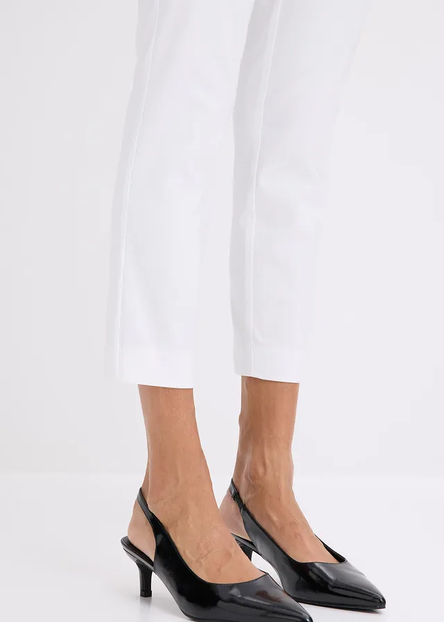 Pantalon 7/8 en bengaline • blanc • product-page.page-title-suffix