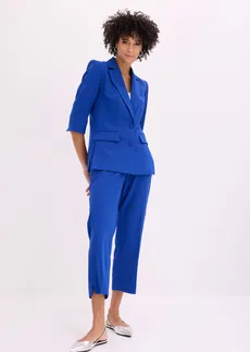 Blazer met modieus geaccentueerde schouders • kobaltblauw • bonprix online shop