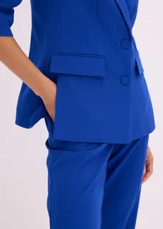 Blazer met modieus geaccentueerde schouders • kobaltblauw • bonprix online shop