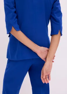 Blazer met modieus geaccentueerde schouders • kobaltblauw • bonprix online shop