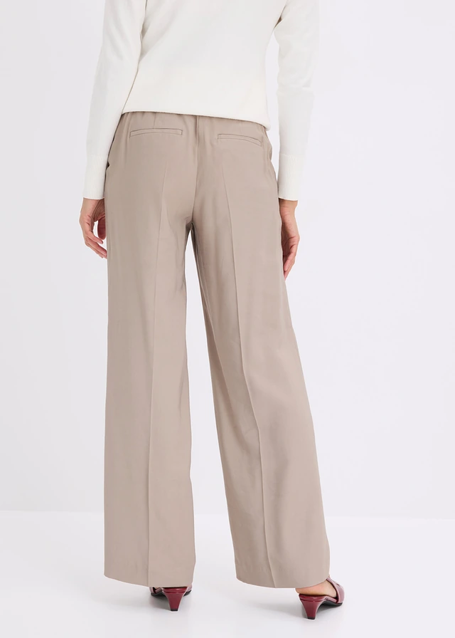 Pantalon large et léger à pinces • taupe • product-page.page-title-suffix