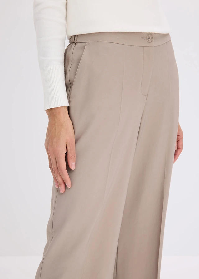 Pantalon large et léger à pinces • taupe • product-page.page-title-suffix