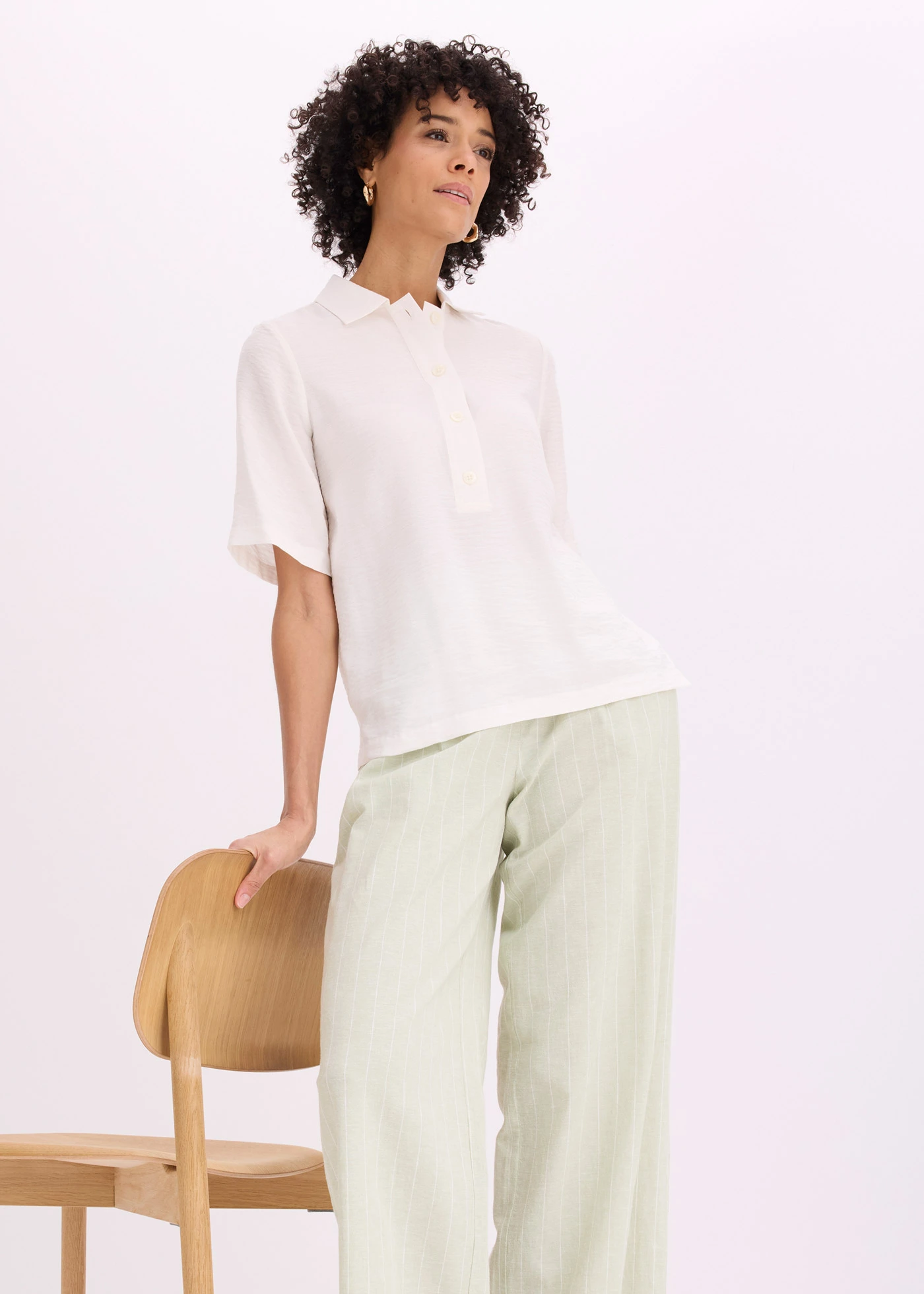 Tuniek licht transparant • wolwit • bonprix online shop