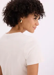 Tričko z bavlny • biela vlna • obchod bonprix