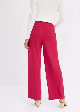 Pantalon élastiqué en interlock épais • magenta • Boutique bonprix