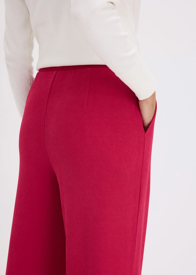 Pantalon élastiqué en interlock épais • magenta • product-page.page-title-suffix