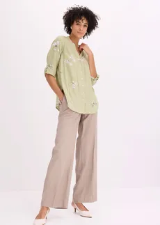 Chemisier imprimé en viscose • vert pâle • Boutique bonprix