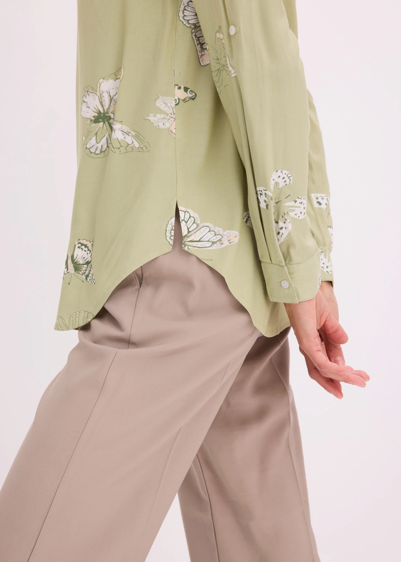 Viscose blouse met print • lichtgroen • bonprix online shop