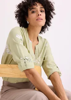 Viskózová halenka s potiskem • světle zelená • bonprix obchod