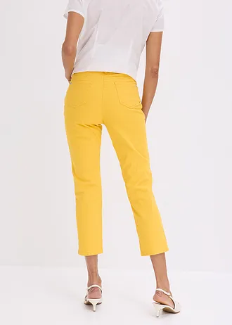 Pantaloni stretch 7/8 • galben șofran • magazin bonprix