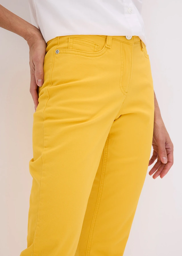 Pantalon extensible 7/8 • jaune safran • product-page.page-title-suffix