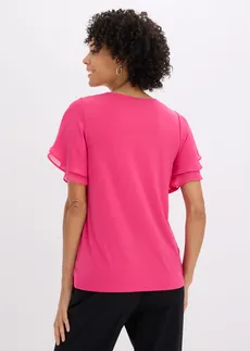 Shirt met chiffon mouwen • pinklady • bonprix online shop